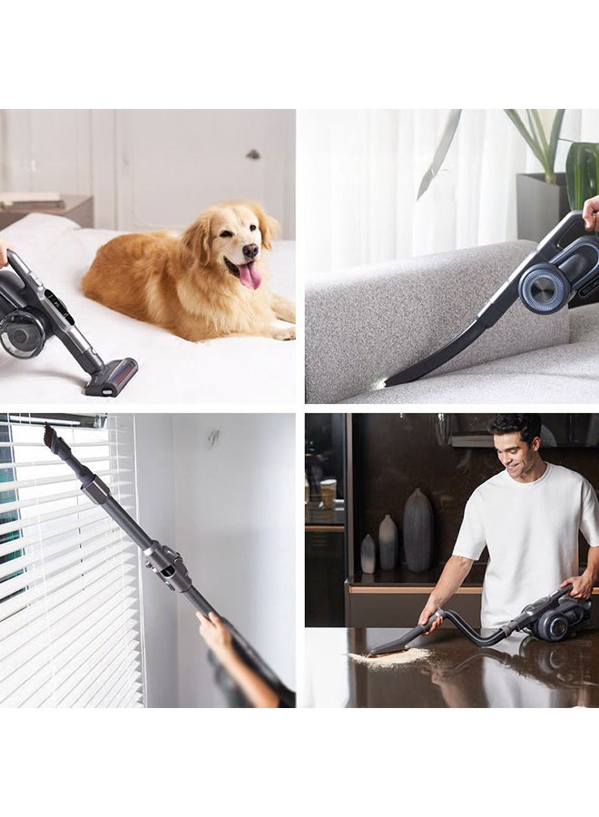 جيمي Cordless Vacuum Cleaner All in One LED Screen Dust Detection 600 ml 700 W H11 Pro Grey/Silver  - Image 5