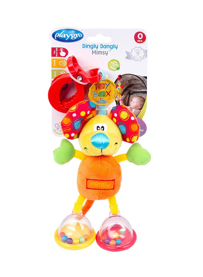 playgro Toy Box Dingly Dangly Mimsy (Bd) – Engaging Baby Toy For Development And Sensory Play, 0+ Months 29cm  - Image 1