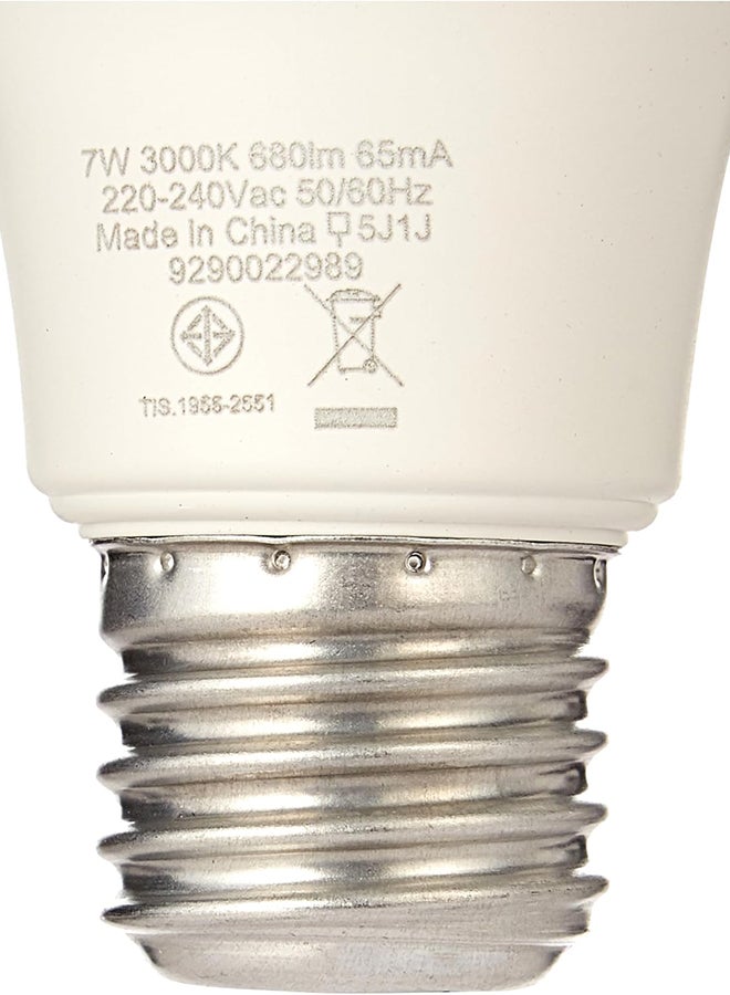 Philips LED Bulb 7W E27 3000K 230V Warm White ‎6 x 6 x 10cm  - Image 4