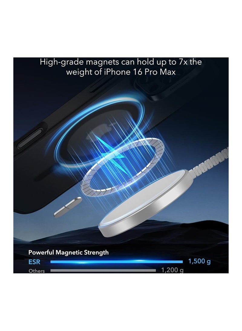 ESR Case for iPhone 16 Pro Max - ESR Classic Hybrid HaloLock - Frosted Black-ESR-CASE-MSAFE-IP16M-1A770-1A7700202 Black - Image 3