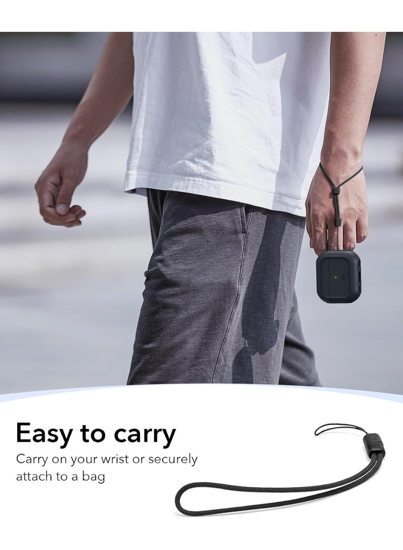ESR ESR for Airpods Pro 2 Case (USB-C/Lightning Cable), Compatible with AirPods Pro Case (2023/2022/2019, 2nd/1st Gen), MagSafe Ready, Magnetic Lid Lock, Full Drop Protection Cover with Lanyard black  - Image 3