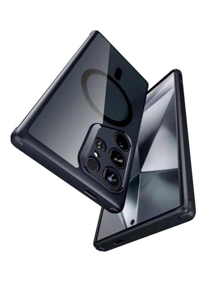 ESR Classic Hybrid HaloLock MagSafe Galaxy S25+ Plus Black/Clear - Image 2