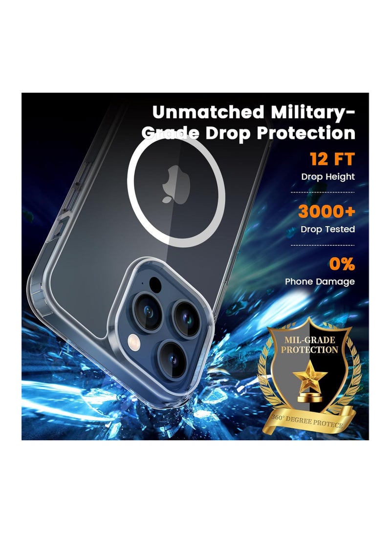 ESR Air Armor Clear Case (HaloLock) Set, Compatible With iPhone 15 Pro Max (Case, 2 Screen Protectors And Camera Lens Protector) – MagSafe Compatible – 360° Complete Protection - Clear - Image 4