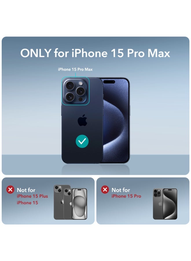 ESR for iPhone 15 Pro Max Case, Military-Grade Protection, Shockproof Air Guard Corners, Yellowing-Resistant Acrylic Back, Phone Case for iPhone 15 Pro Max, Air Armor Series Dark Blue - Image 1