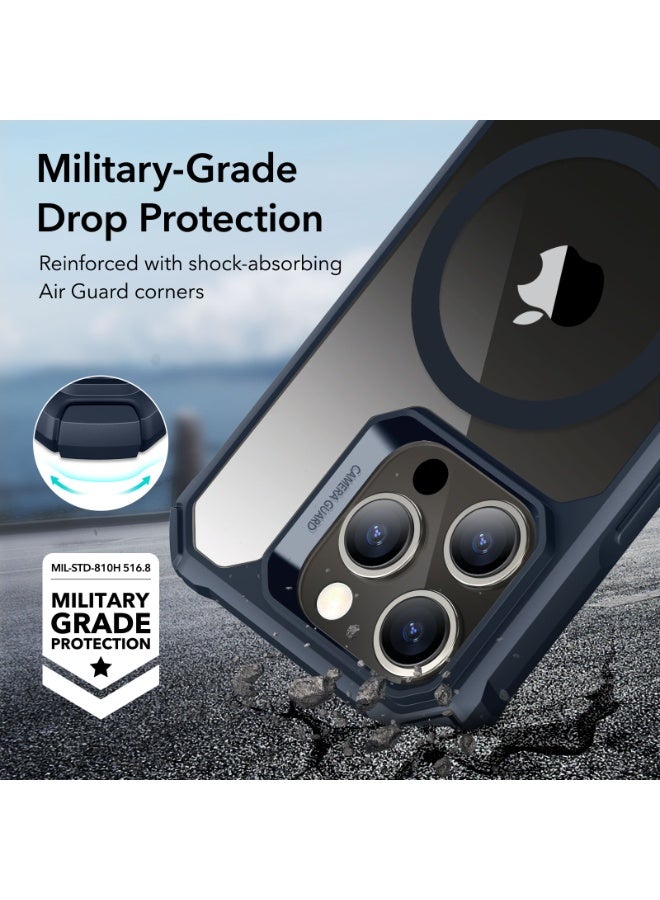 ESR for iPhone 15 Pro Max Case, Military-Grade Protection, Shockproof Air Guard Corners, Yellowing-Resistant Acrylic Back, Phone Case for iPhone 15 Pro Max, Air Armor Series Dark Blue - Image 5