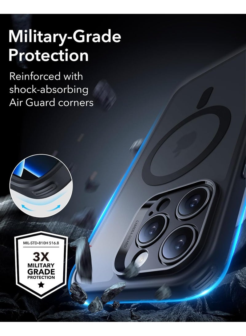 ESR Classic Pro Case (HaloLock) Set, Compatible With iPhone 16 Pro Max (Case, Screen Protector And 4 Swappable Buttons) – MagSafe Compatible – 360° Complete Protection - Frosted Black - Image 5