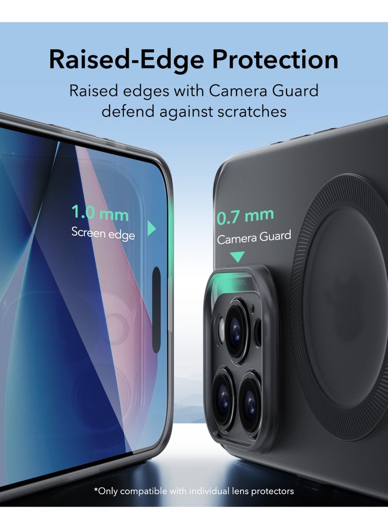 ESR Zero Clear Case (HaloLock), Compatible With iPhone 16 Pro – MagSafe Compatible – Slim And Lightweight Protection - Frosted Black - Image 1