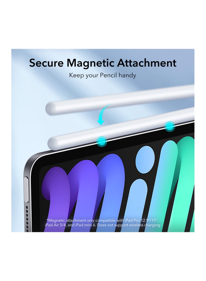 ESR for Apple Pen, iPad Pencil, Stylus Pen for iPad 10/9/8/7/6, iPad Pro 11/12.9, iPad Air 5/4/3, iPad Mini 6/5, Tilt Sensitivity and Palm Rejection, Magnetic Attachment, White White - Image 5