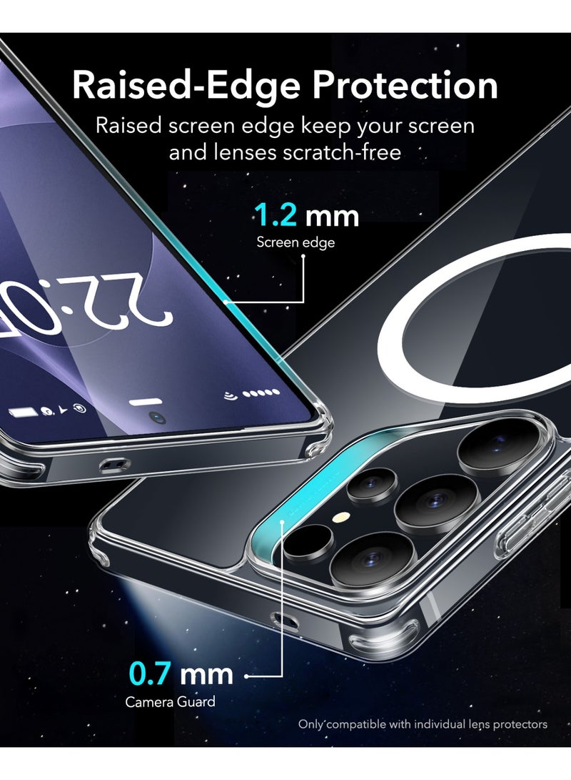 ESR Classic Hybrid Case (HaloLock), Compatible With Samsung Galaxy S25 Ultra – MagSafe Compatible – MilGrade Protection - Clear - Image 4