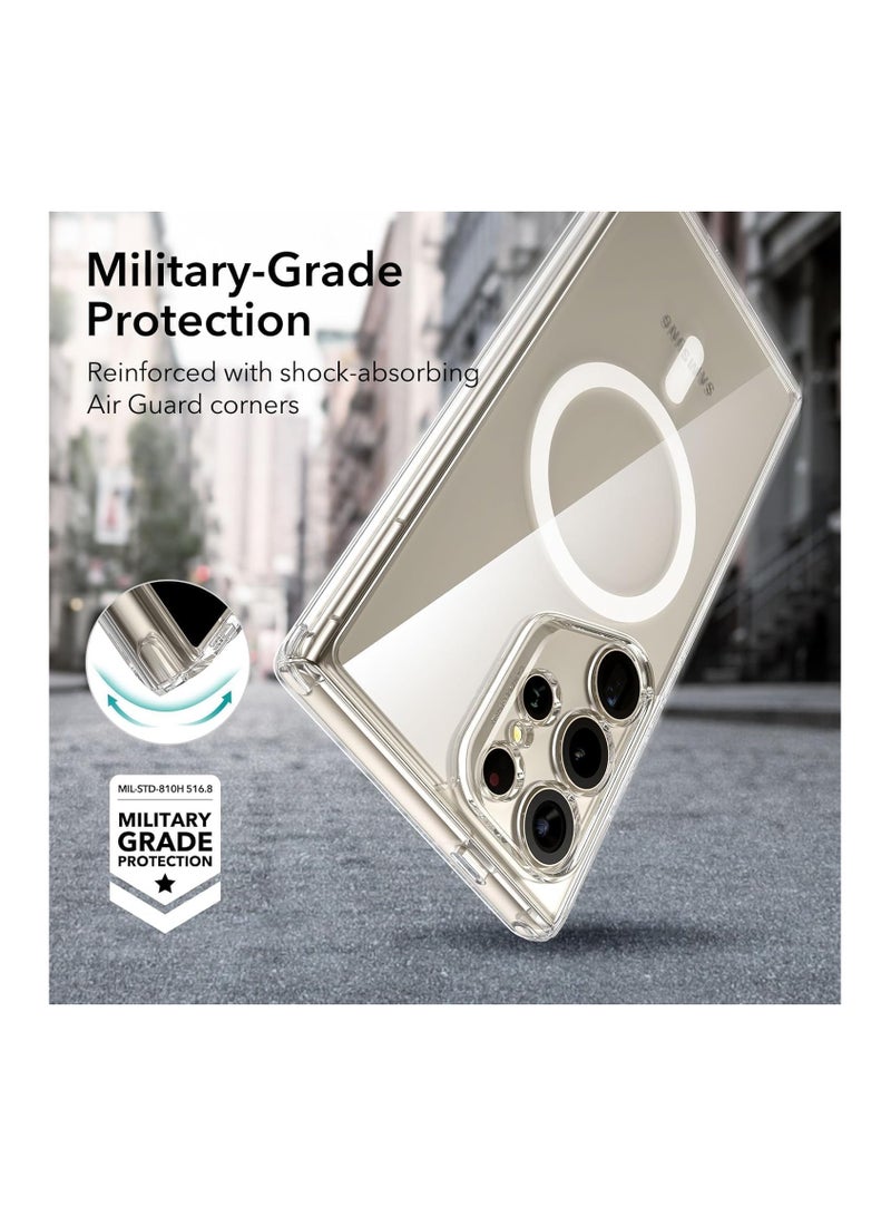 ESR ESR Classic Hybrid Case (HaloLock), Compatible with Samsung Galaxy S24 Ultra, Clear Clear  - Image 5