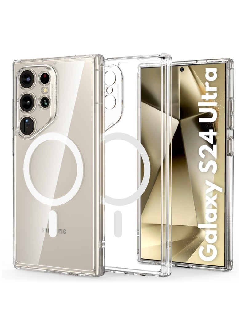 ESR ESR Classic Hybrid Case (HaloLock), Compatible with Samsung Galaxy S24 Ultra, Clear Clear  - Image 1