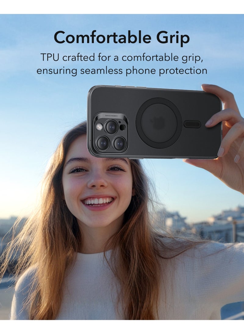 ESR Zero Clear Case (HaloLock), Compatible With iPhone 16 Pro Max – MagSafe Compatible – Slim And Lightweight Protection - Frosted Black - Image 5