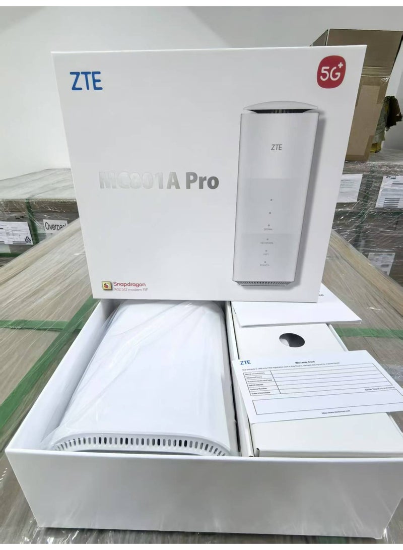 زد تي اي راوتر MC801A PRO 5G WIFI 6 "يدعم جميع بطاقات SIM" أبيض  - Image 1