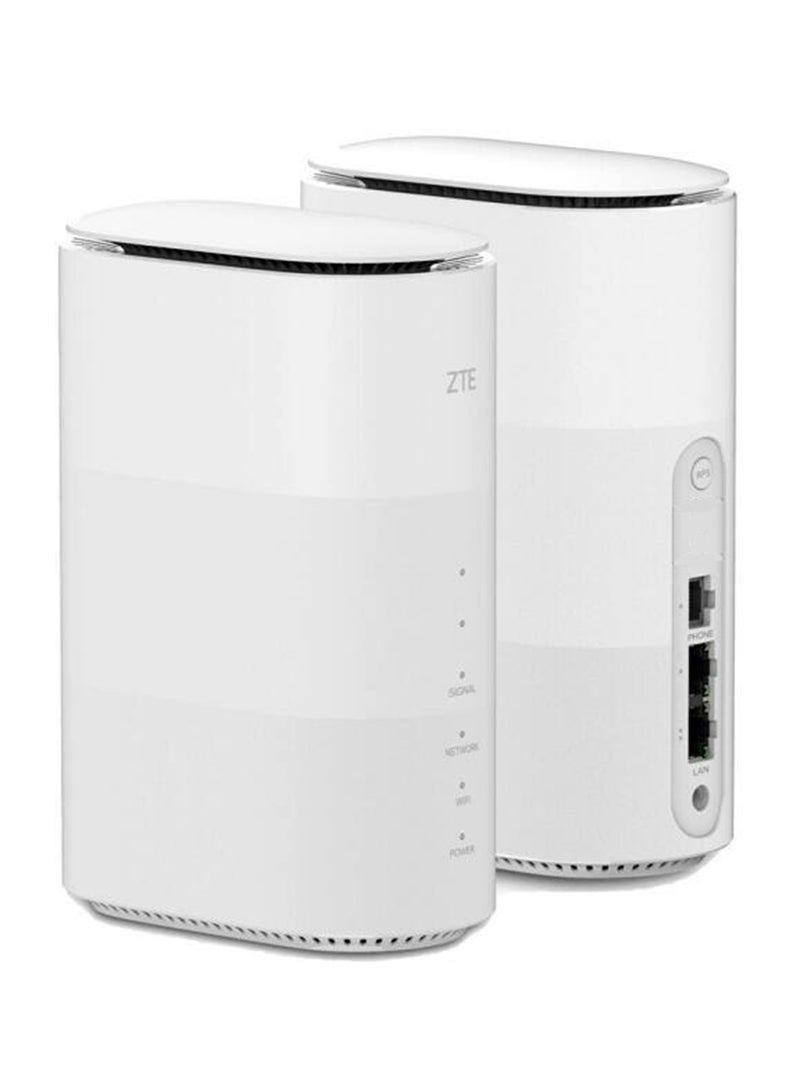 زد تي اي راوتر MC801A PRO 5G WIFI 6 "يدعم جميع بطاقات SIM" أبيض - Image 1