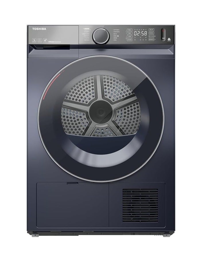 توشيبا Washing Front Loading Washing Machine Heat Pump, Sense Dry, Anti-wrinkle, UV sanitization, Antibacterial gasket, WIFI, Wool care, 10.2KG  - TD-BK112GHEG(MK) Morandi Grey  - Image 1