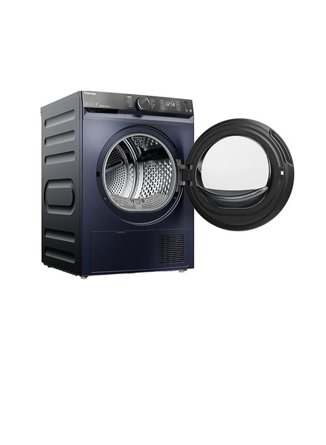 توشيبا Washing Front Loading Washing Machine Heat Pump, Sense Dry, Anti-wrinkle, UV sanitization, Antibacterial gasket, WIFI, Wool care, 10.2KG  - TD-BK112GHEG(MK) Morandi Grey  - Image 3