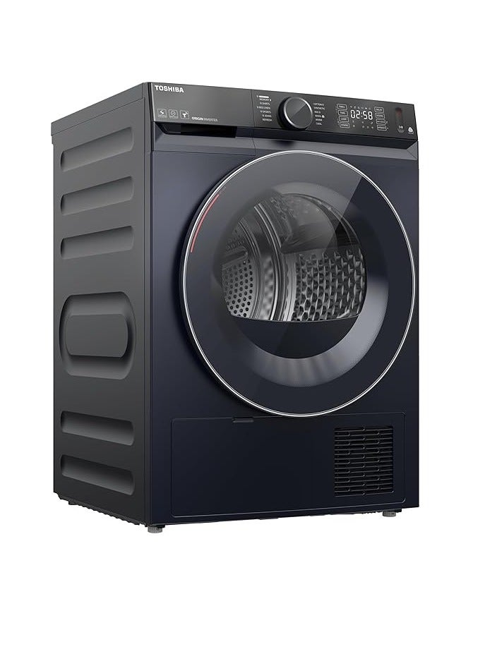 توشيبا Washing Front Loading Washing Machine Heat Pump, Sense Dry, Anti-wrinkle, UV sanitization, Antibacterial gasket, WIFI, Wool care, 10.2KG  - TD-BK112GHEG(MK) Morandi Grey  - Image 2