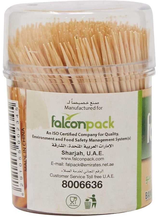 فالكون 500 قطعة من أعواد الأسنان المصنوعة من الخيزران الطبيعية - Image 2