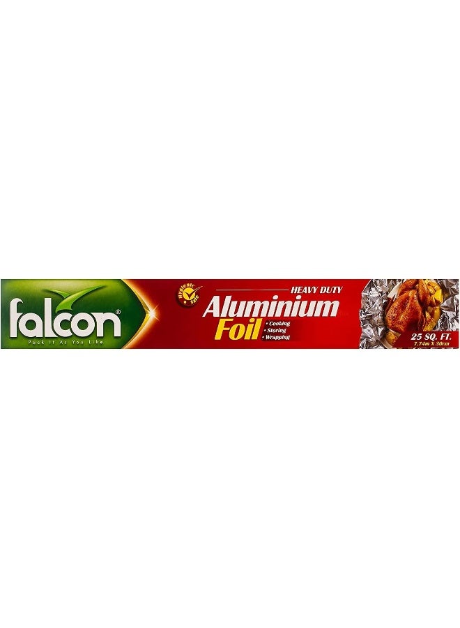 Falcon Aluminum Foil 25 Sq.Ft Silver 1 Count (Pack of 1)None Silver 1 Count (Pack of 1)None - Image 1