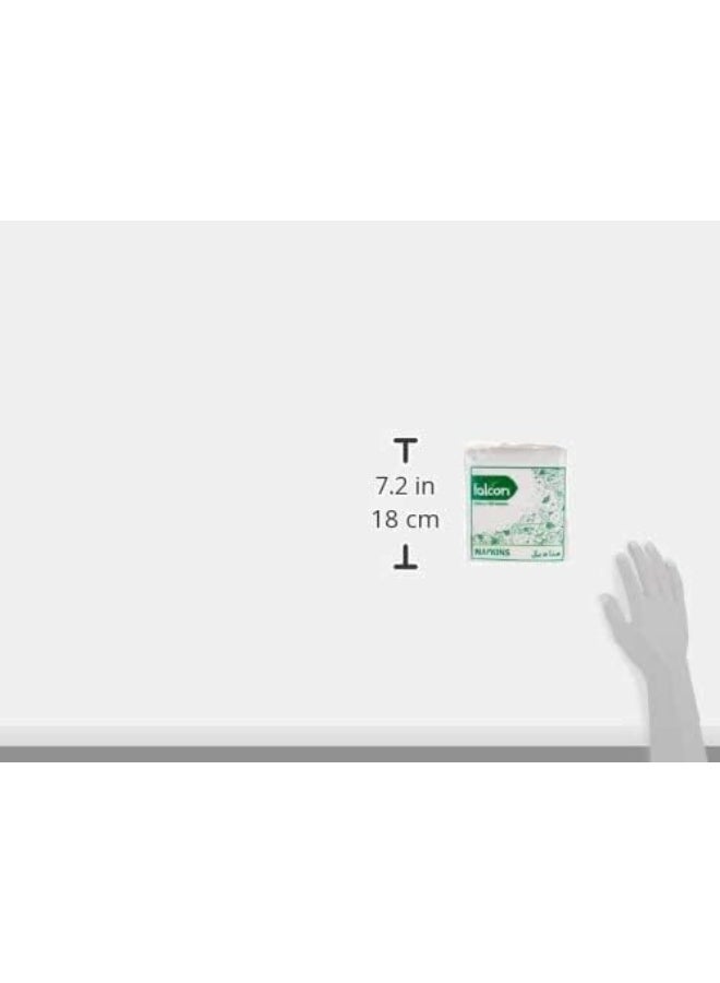 فالكون 100-Piece Napkin Paper White White  - Image 3