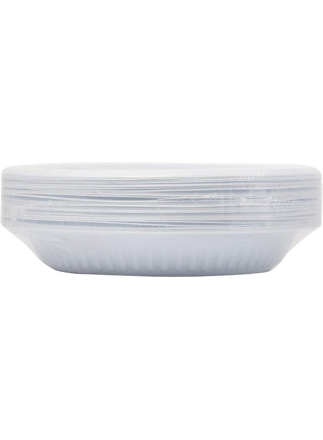 فالكون 25-Piece Plastic Plates White White  - Image 2