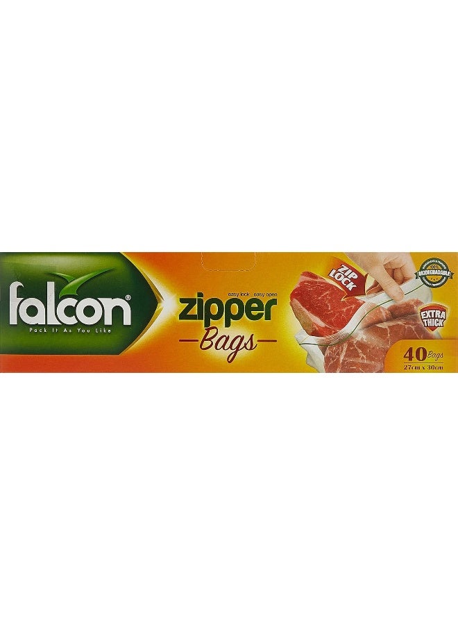 Freezer Zipper Bag Clear 30 x 27cm Clear 30 x 27cm
