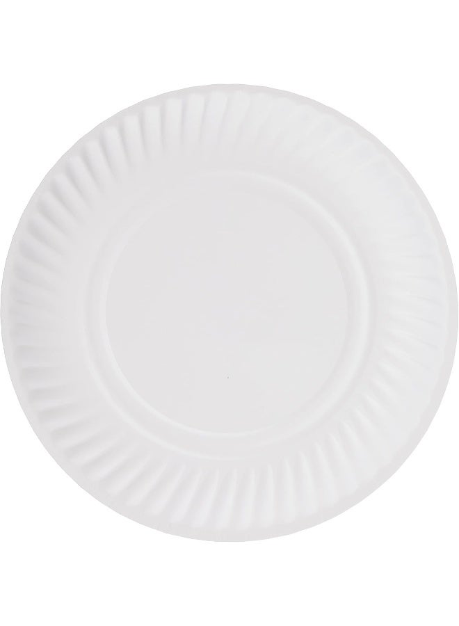 فالكون عبوة من 100 قطعة أطباق ورقية 9 بوصة بيضاء - Image 5