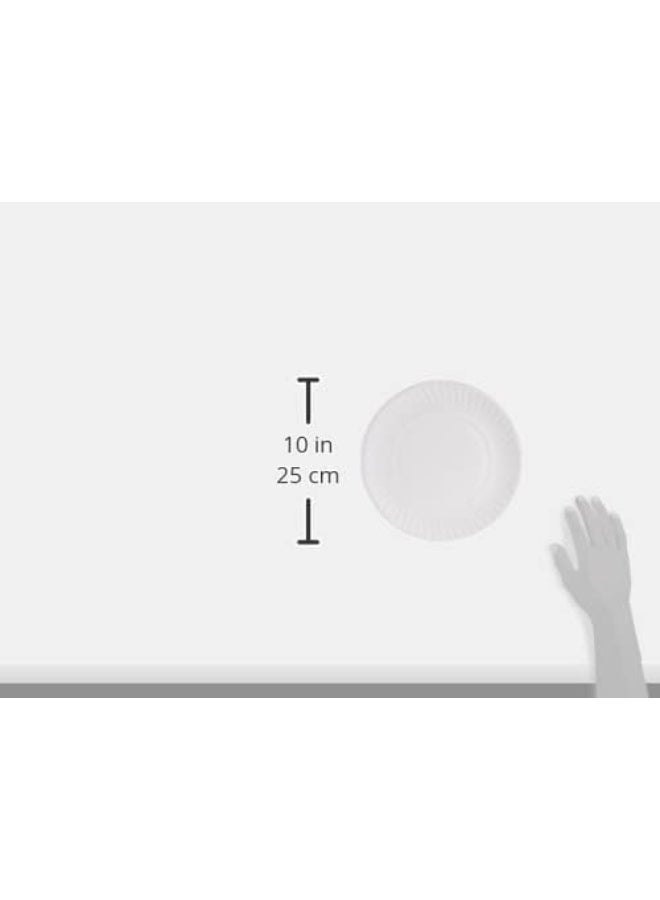 فالكون عبوة من 100 قطعة أطباق ورقية 9 بوصة بيضاء - Image 4