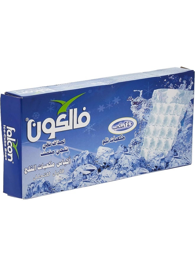 Falcon Ice Cube Bags Clear 240 PiecesNone Clear 240 PiecesNone  - Image 2