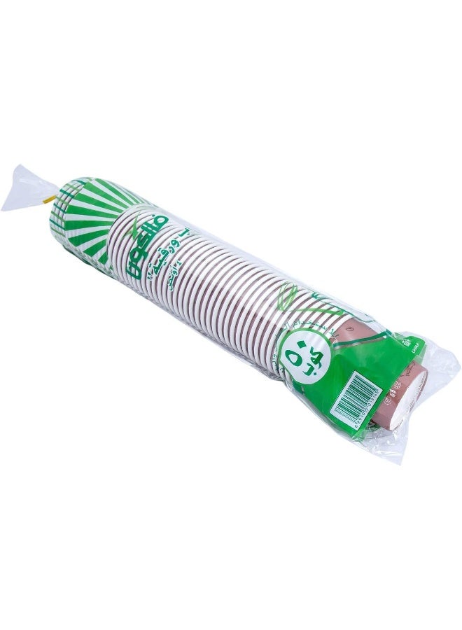 فالكون 50-Piece Paper Cups 4 Oz Brown  - Image 1