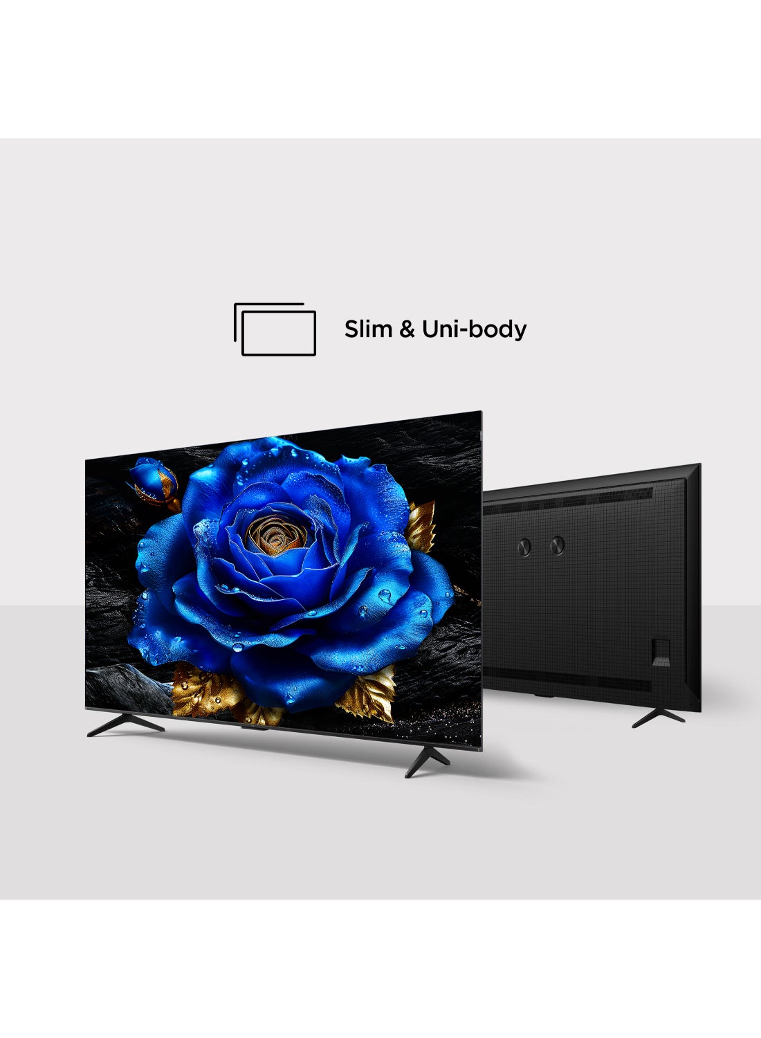 50 Inch Smart TV 4K QLED Colorful Quantum Crystal HDR 10+ Gaming Google TV, ONKYO 2.1 Hi-Fi, Dolby Atmos, DTS Virtual X, Voice Control, Game Master, 50T6C (2025 Model) 50T6C black image 8
