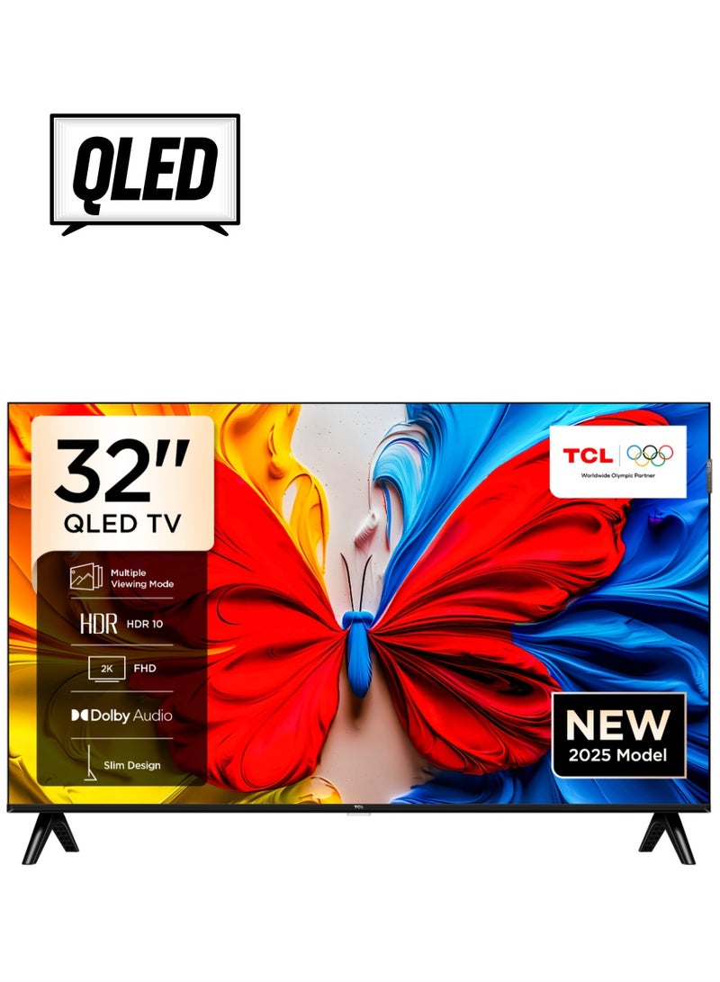 TCL 32-Inch Smart TV QLED HDR 10 Google TV, Dolby Audio, 60Hz, Game Mode, Multiple Eye Care with Slim Design (2025 Model), 1 Year Warranty, 32S5K Black - Image 1