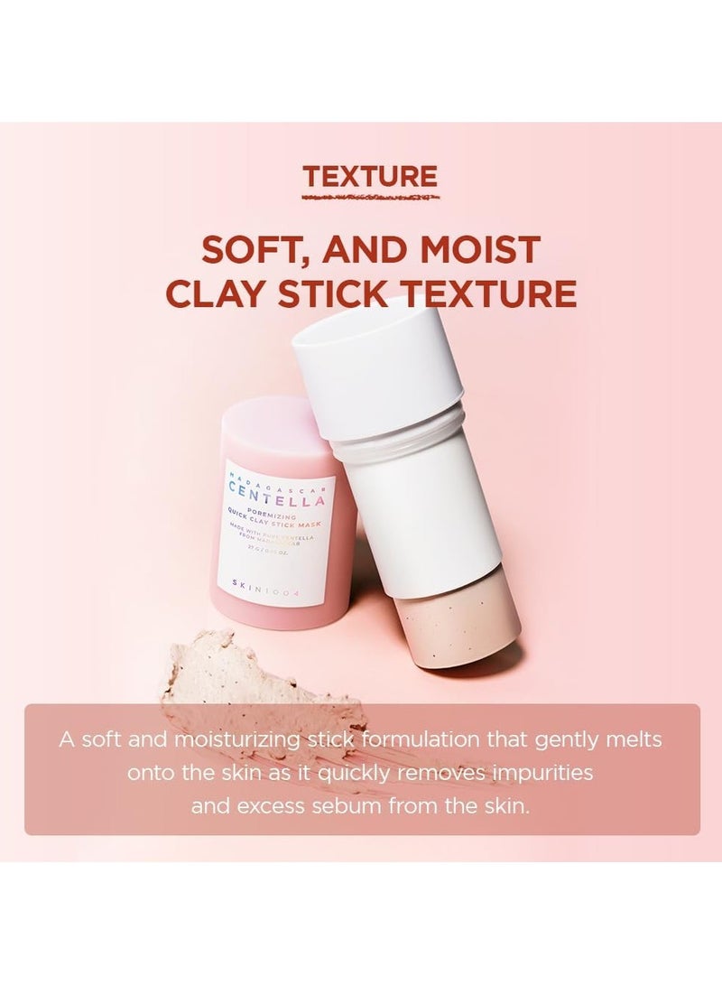 سكين1004 قناع طين سريع على شكل قلم من ماداغاسكار سنتيلا لتقليص المسام - Image 3