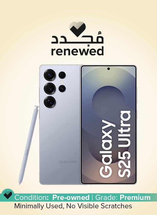 Samsung Renewed - Galaxy S25 Ultra Dual SIM Titanium Silverblue 256GB 5G - International Version  - Image 1