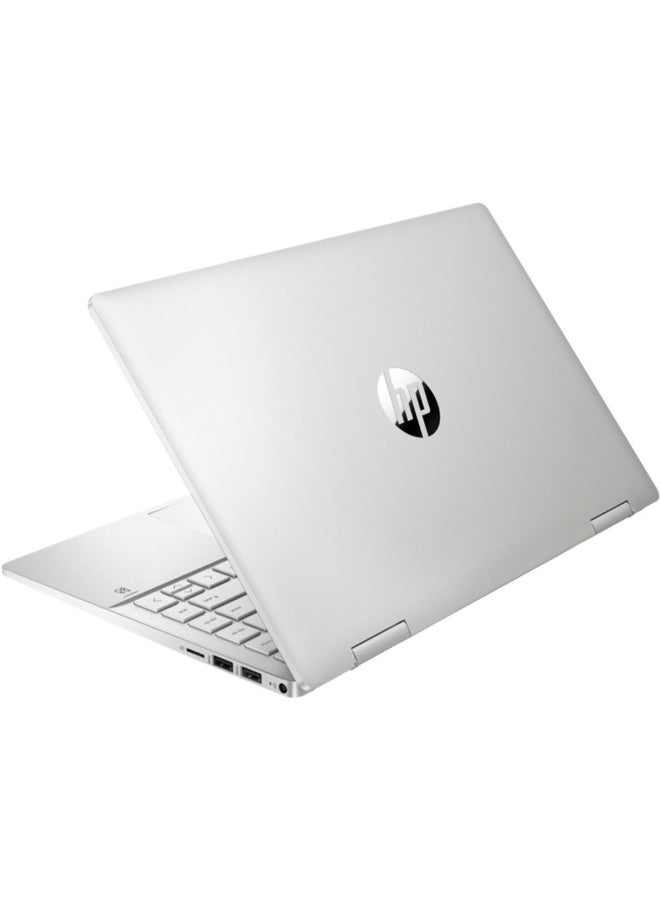 Pavilion x360  Laptop With 14-Inch Full HD(1920X1080) Display,Intel Core i5-1235U Processor/8GB RAM DDR5/512GB SSD/Intel Iris Xe Graphics/Windows 11/ Silver