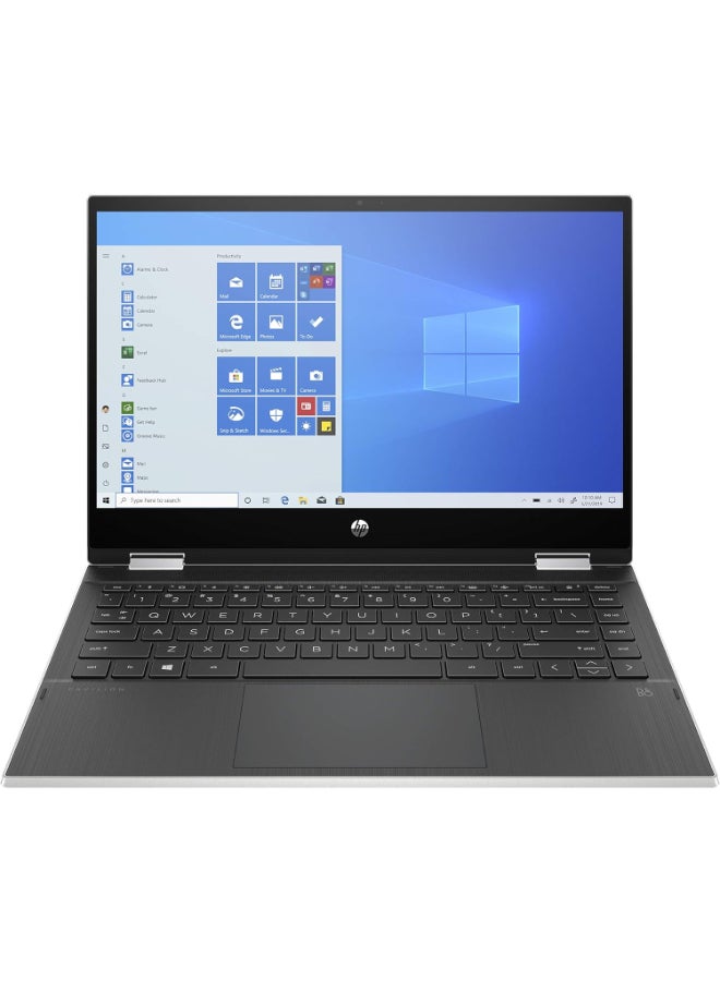 HP PAVILION Laptop With 14 Inch Full HD(1920X1080) Display,Core I5 - 1135G7 Processor/8GB RAM DDR5/512GB SSD/Windows 10 Home/Intel Iris Xe Graphics/ English/Arabic Silver  - Image 1