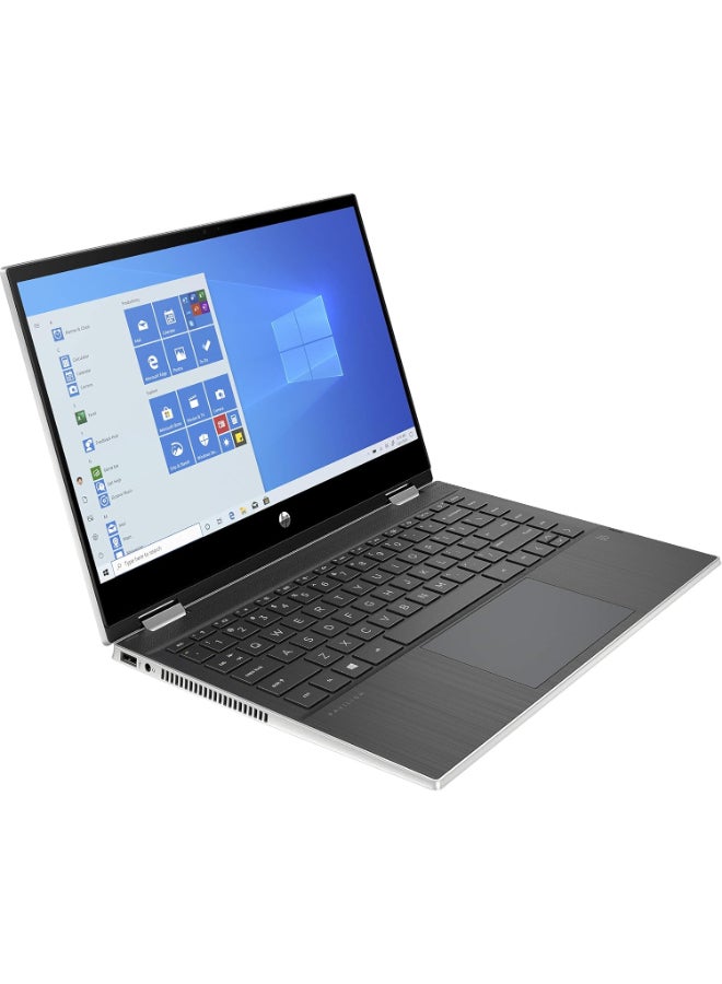 HP PAVILION Laptop With 14 Inch Full HD(1920X1080) Display,Core I5 - 1135G7 Processor/8GB RAM DDR5/512GB SSD/Windows 10 Home/Intel Iris Xe Graphics/ English/Arabic Silver  - Image 2