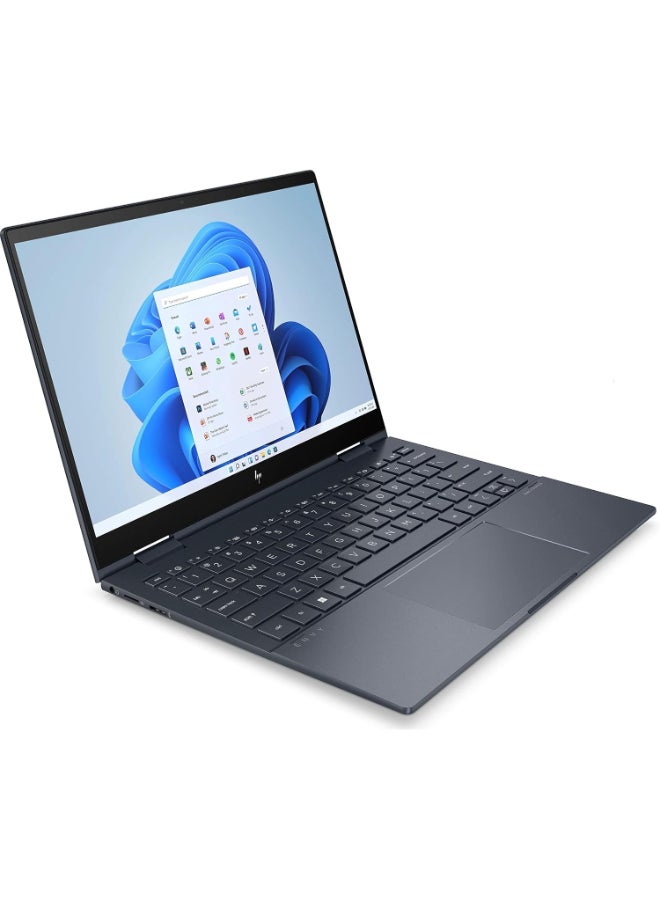 HP Laptop With 13.3 Inch Full HD(1920X108) Display,Core i5-1230U Processor/8GB RAM DDR5/8GB SSD/Intel Iris XE/Windows 11 Home/ English/Arabic Space Blue  - Image 2