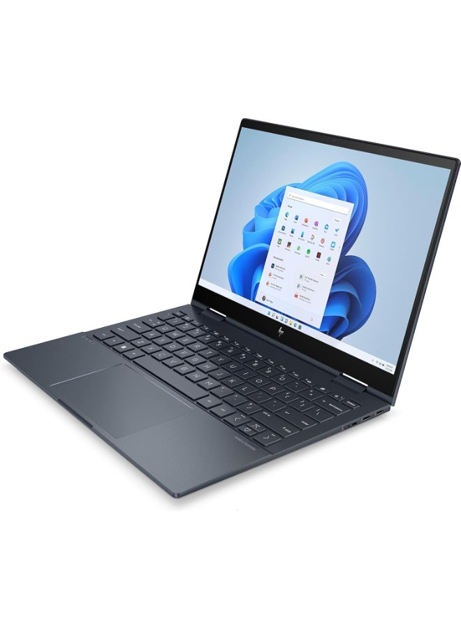 HP Laptop With 13.3 Inch Full HD(1920X108) Display,Core i5-1230U Processor/8GB RAM DDR5/8GB SSD/Intel Iris XE/Windows 11 Home/ English/Arabic Space Blue  - Image 3