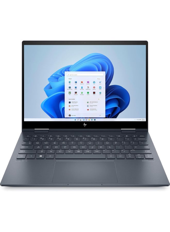 HP Laptop With 13.3 Inch Full HD(1920X108) Display,Core i5-1230U Processor/8GB RAM DDR5/8GB SSD/Intel Iris XE/Windows 11 Home/ English/Arabic Space Blue  - Image 1