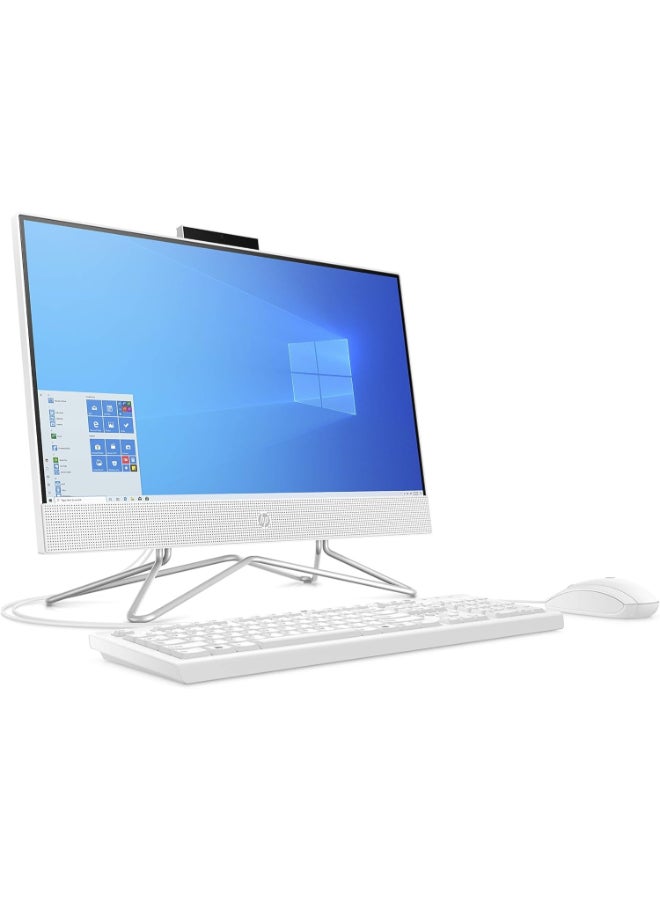 HP 22-df0000ne All in One Desktop With 22 Inch Full HD(1920X1080) Display, Intel Core i3-1005G1 Processor/4GB RAM DDR5/1TB HDD/Intel UHD Graphics/Windows 10 Home/ English/Arabic White  - Image 3
