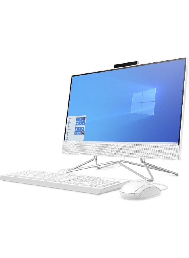 HP 22-df0000ne All in One Desktop With 22 Inch Full HD(1920X1080) Display, Intel Core i3-1005G1 Processor/4GB RAM DDR5/1TB HDD/Intel UHD Graphics/Windows 10 Home/ English/Arabic White  - Image 2