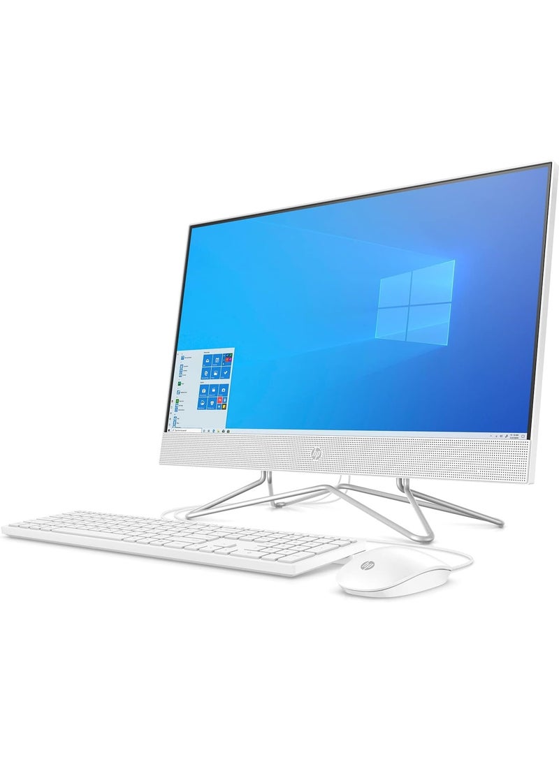 HP All-in-One Desktop With 21.5 Inch Fulld(1920x1080) Display,Intel Core i3-1005G1 Processor/512GB SSD/8GB RAM DDR5/Windows10/‎‎Intel UHD 620 Graphics/ English/Arabic White  - Image 2