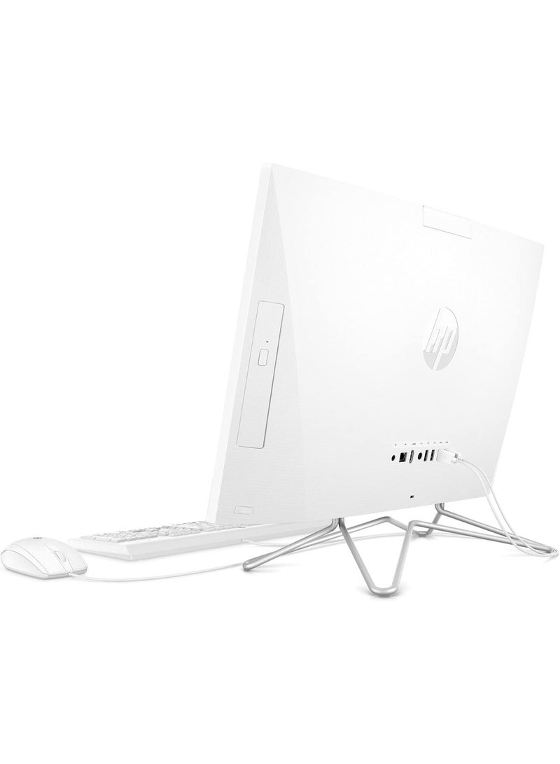 HP All-in-One Desktop With 21.5 Inch Fulld(1920x1080) Display,Intel Core i3-1005G1 Processor/512GB SSD/8GB RAM DDR5/Windows10/‎‎Intel UHD 620 Graphics/ English/Arabic White  - Image 3