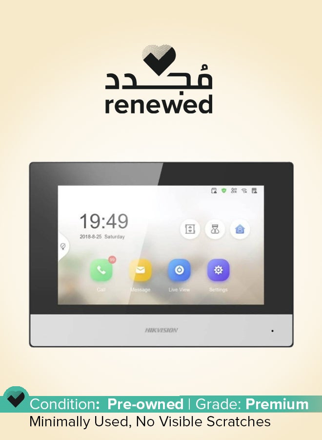 HIKVISION Renewed - DS-KH6320-WTE1 Video Intercom Indoor Station Camera - Image 1