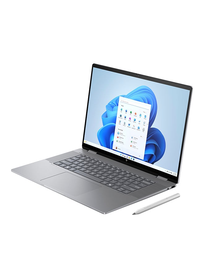 HP Envy x360 2-in-1 Laptop With 16 Inch 2K WUXGA(1920x1200) Touch screen Display, AMD Ryzen 5 8640HS Processor/16GB RAM DDR5/512GB SSD/AMD Radeon Graphics/Windows 11 Home/ English/Arabic Meteor Silver  - Image 4