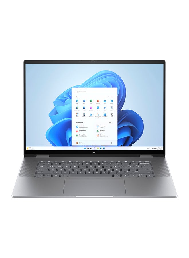 HP Envy x360 2-in-1 Laptop With 16 Inch WUXGA (1920X1200) Touch screen Display 60Hz ,AMD Ryzen 7-8840HS Processor/16GB RAM DDR5/1TB SSD/AMD Radeon Graphics/Windows 11 Home/ English/Arabic Meteor Silver - Image 2