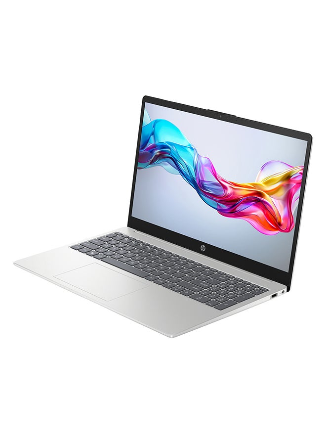 HP Laptop With 15.6 Inch Full HD(1920x1080) Display, Intel Core Ultra 5-125H Processor/16GB RAM DDR5/512GB SSD/Intel Graphics/Windows 11 Home/ English/Arabic Natural Silver  - Image 3