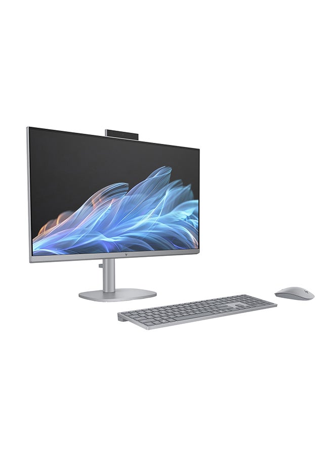 HP OmniStudio X All-in-One PC With 27 Inch Full HD(1920x1080) Display Touch screen, Intel Core Ultra 7-155H Processor/32GB RAM DDR5/1TB SSD/Intel Arc Graphics/Windows 11 Home/ English/Arabic Meteor Silver  - Image 4