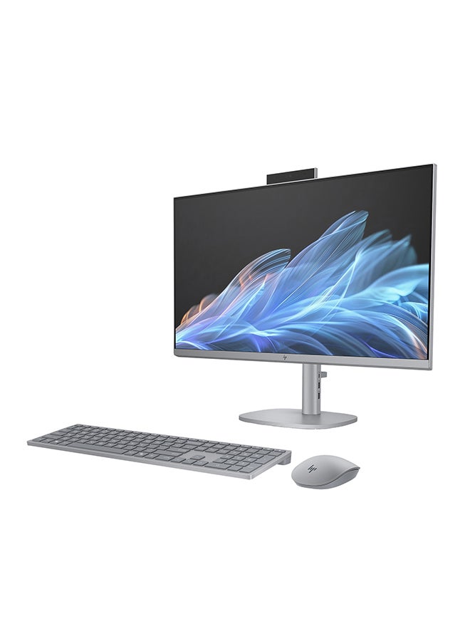 HP OmniStudio X All-in-One PC With 27 Inch Full HD(1920x1080) Display Touch screen, Intel Core Ultra 7-155H Processor/32GB RAM DDR5/1TB SSD/Intel Arc Graphics/Windows 11 Home/ English/Arabic Meteor Silver  - Image 3